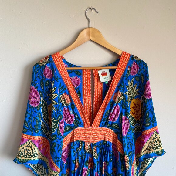 FARM Rio caftan maxi dress - size M - Picture 3 of 5